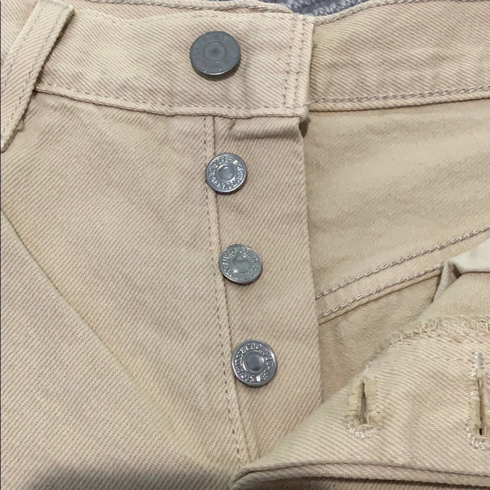 Levi's Tan Jean Shorts - Picture 2 of 5